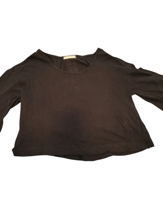 We The Free Tops - We The Free Free People Women’s S Black Linen Cotton Long Sleeve Slub Top